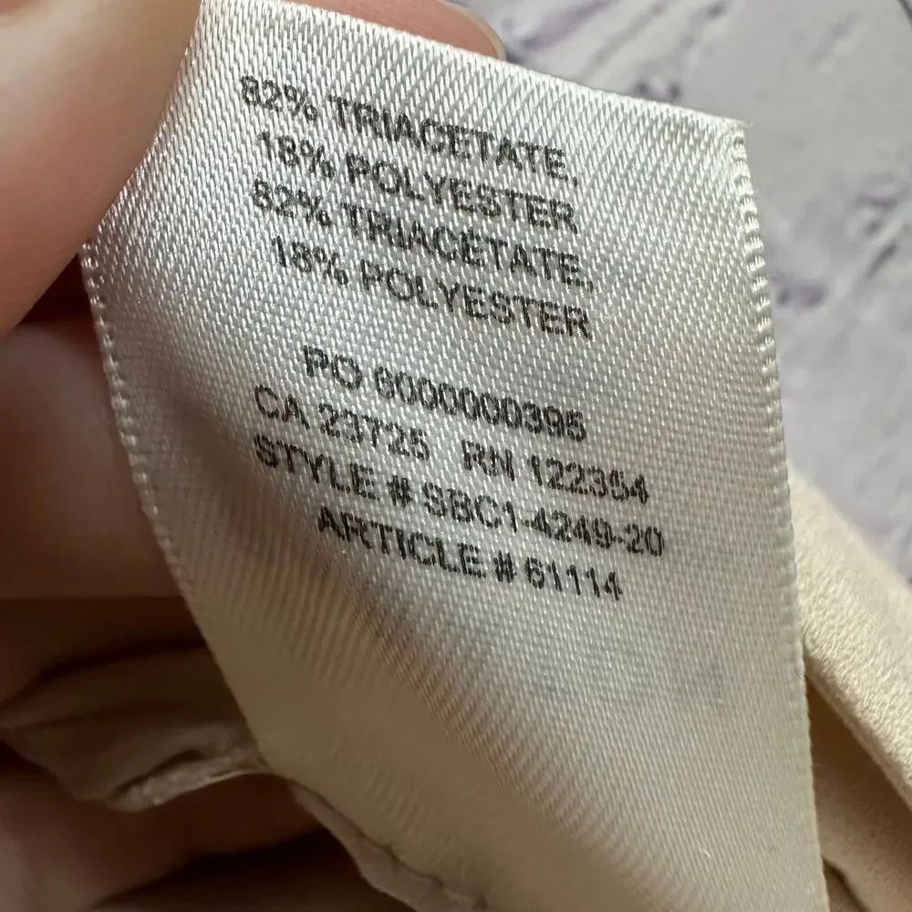 Babaton Power Blazer Ruched Sleeves Open Front Beige Size 8 Aritzia Workwear - Picture 8 of 8